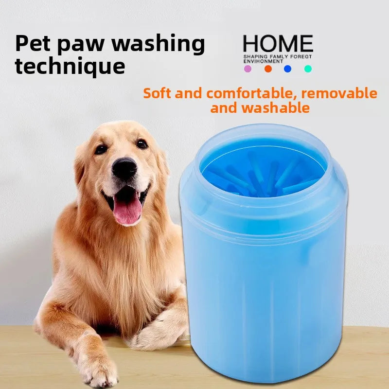 Dog Grooming Eco-Friendly Paw-Washing Cup & Automatic Paw-Cleaning Tool Silicone Gel