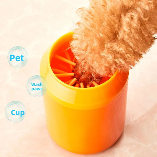 Dog Grooming Eco-Friendly Paw-Washing Cup & Automatic Paw-Cleaning Tool Silicone Gel